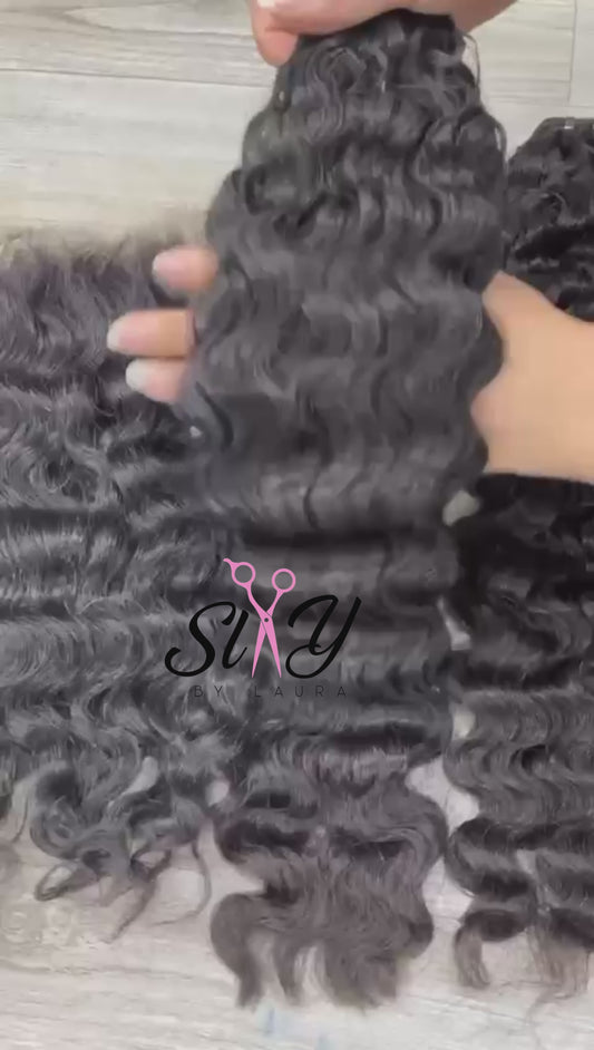 Raw hair loose curly bundle